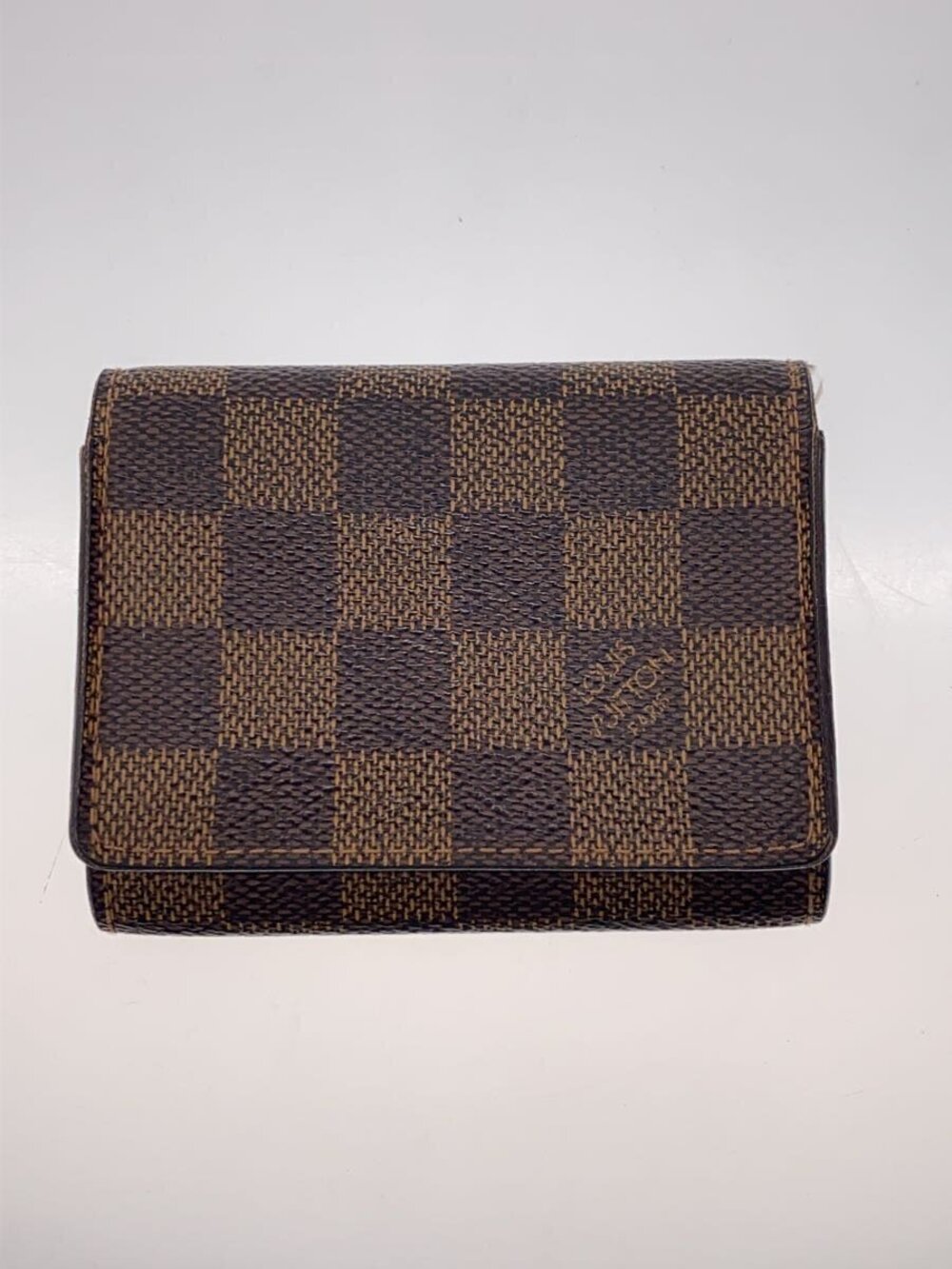 Louis Vuitton Monogram Canvas Envelope de Wallet Visite Brown Carte Brown